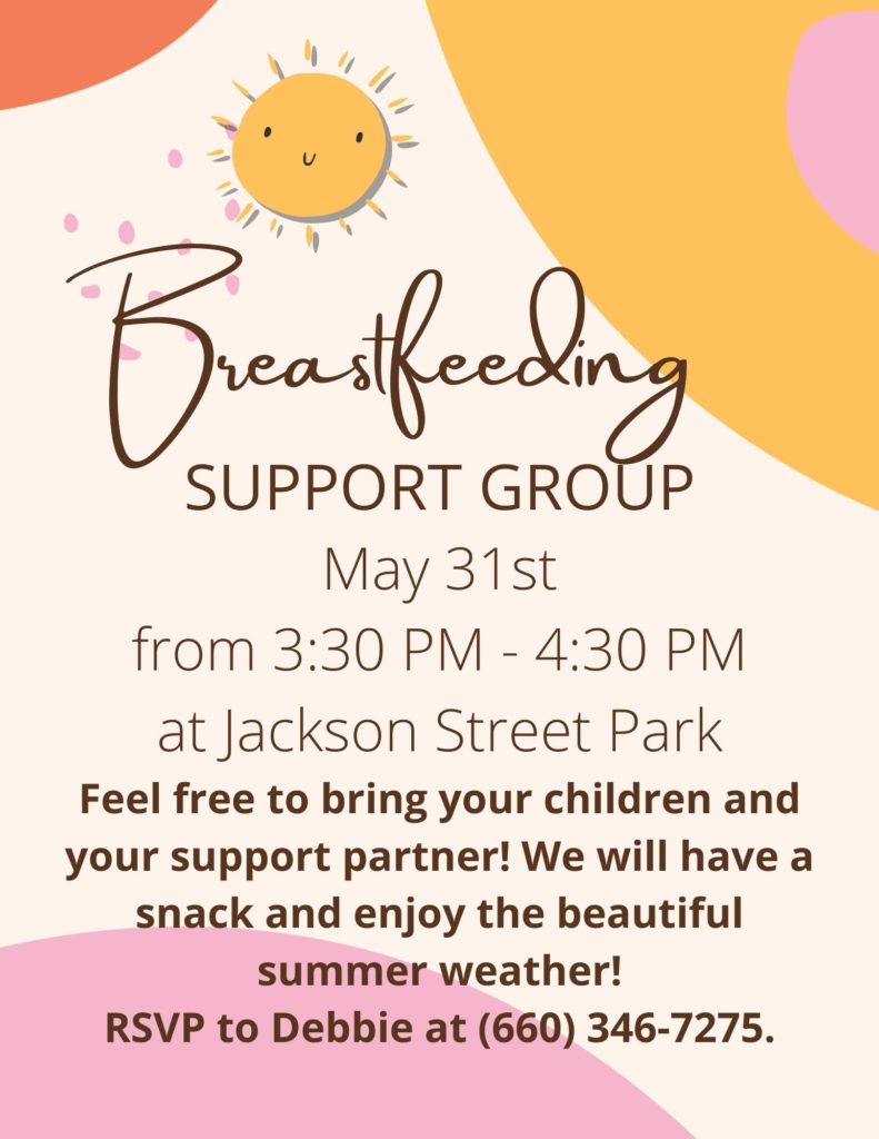 Breastfeeding Support Group @ Jackson Street Park